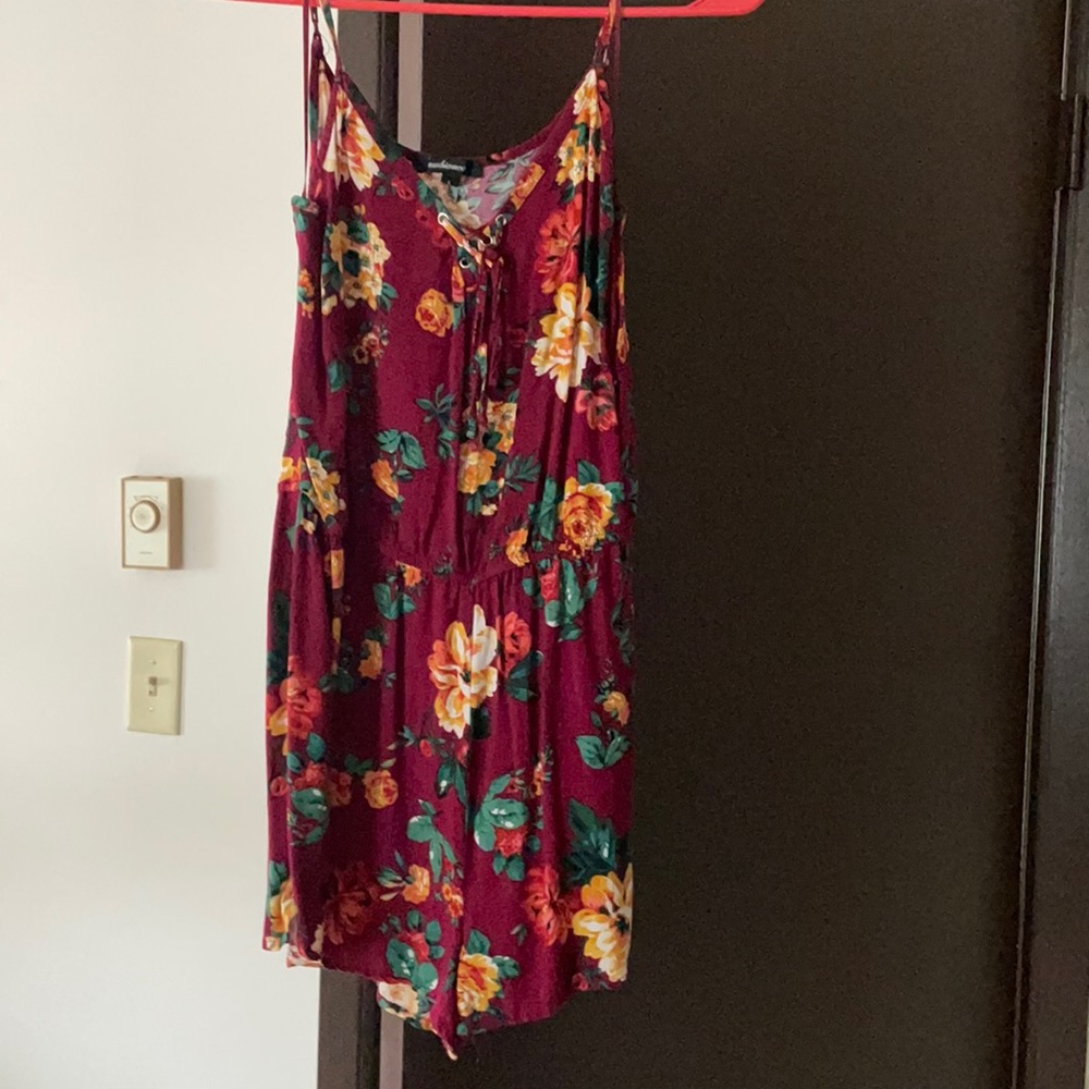 Large flower romper